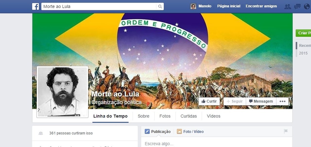 Facebook se recusa a remover páginas que pedem morte a políticos