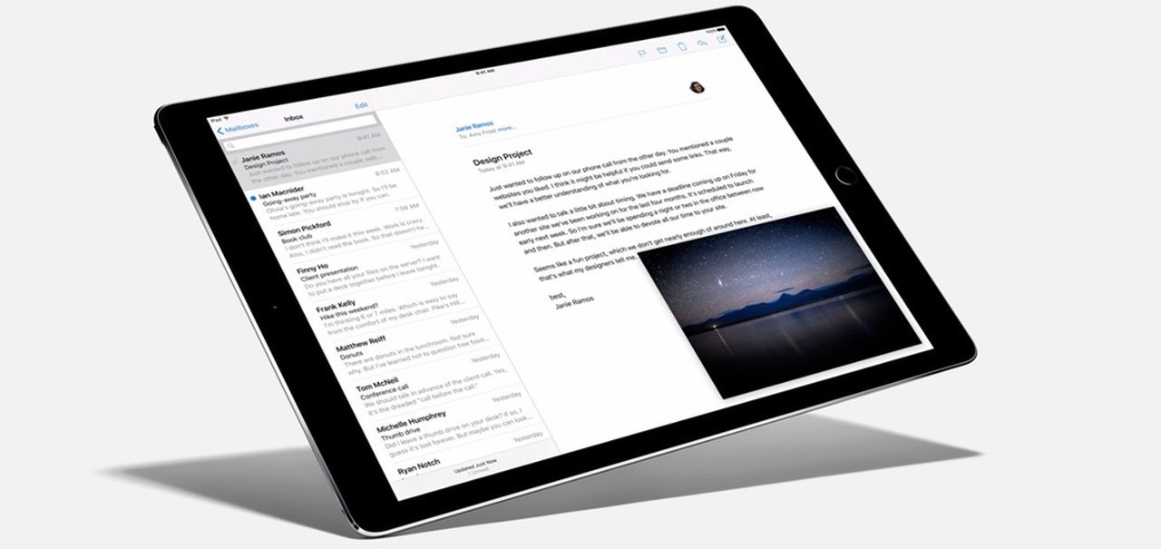 Adobe entrega: tablet iPad Pro tem 4 GB de RAM