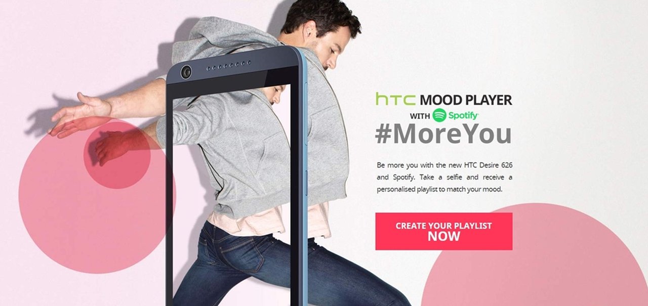 HTC e Spotify mostram qual música combina mais com a sua selfie