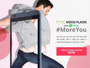 HTC e Spotify mostram qual música combina mais com a sua selfie
