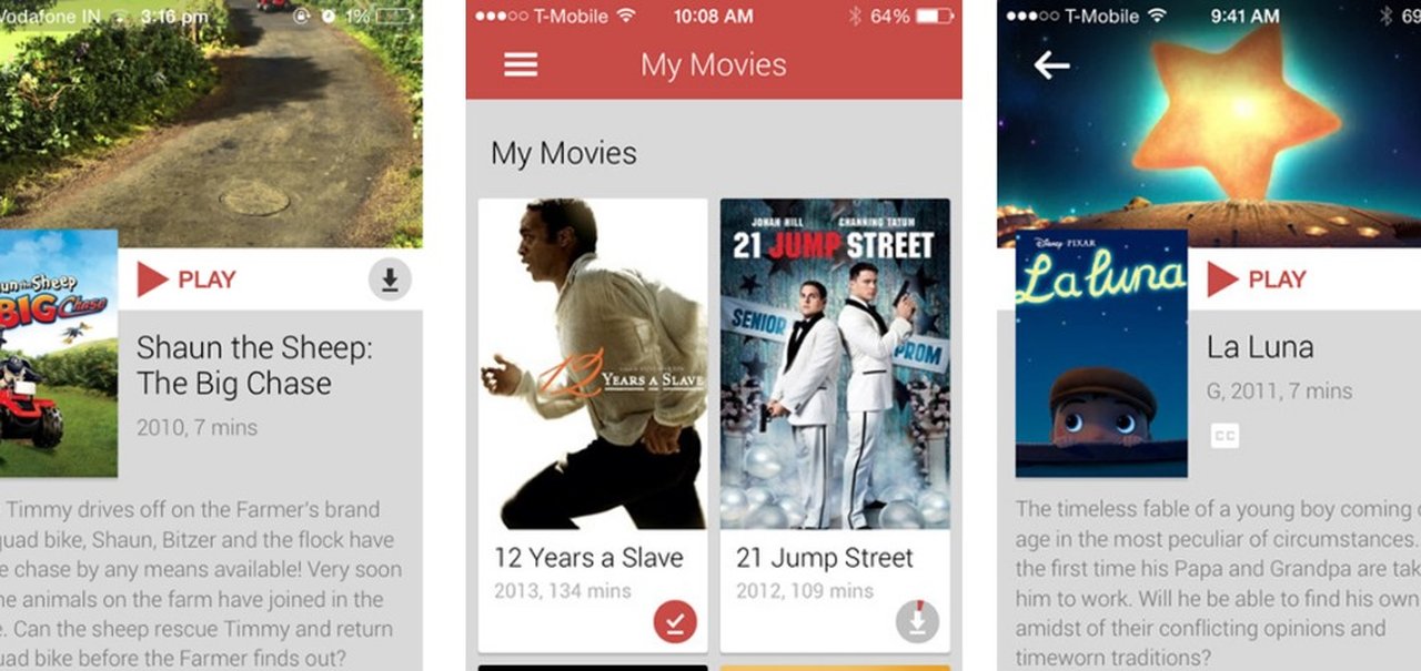 Google Play Movies & TV para iOS agora suporta AirPlay nativamente