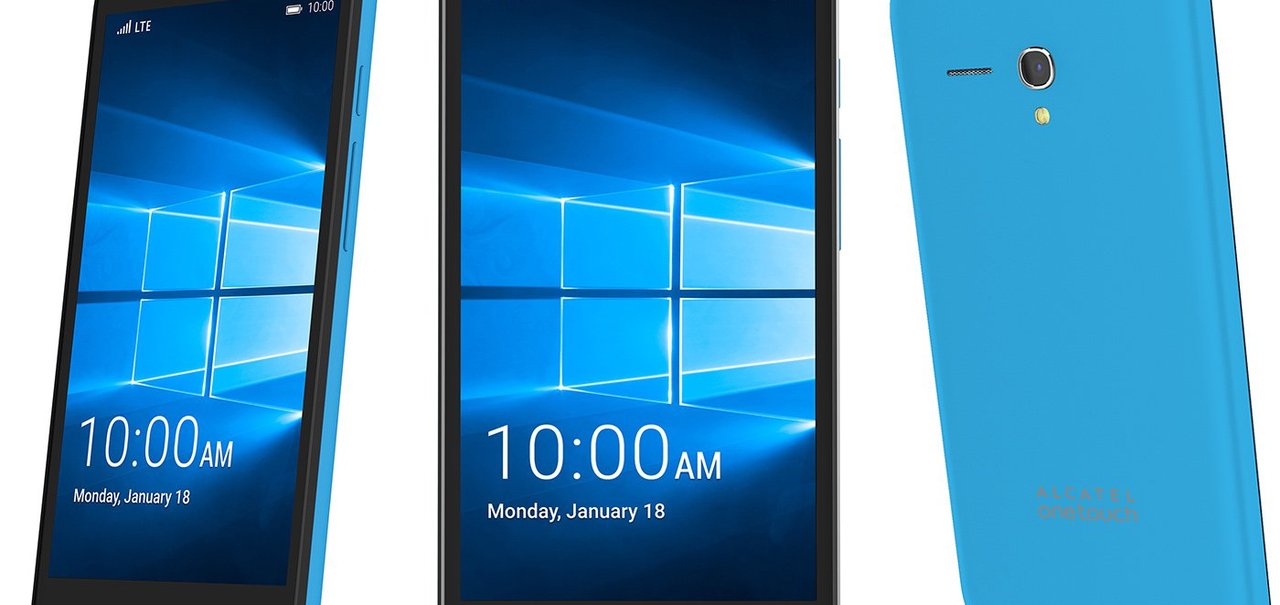 Conheça o smartphone barato OneTouch Fierce XL, com Windows 10