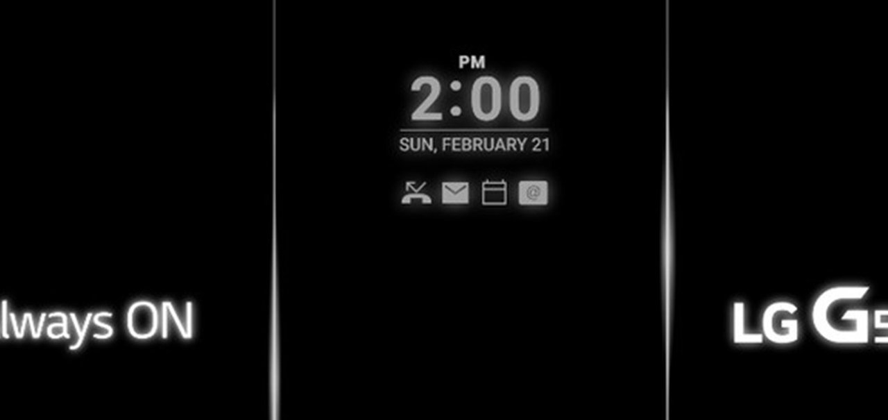 LG confirma que LG G5 virá com opção de deixar tela sempre ligada