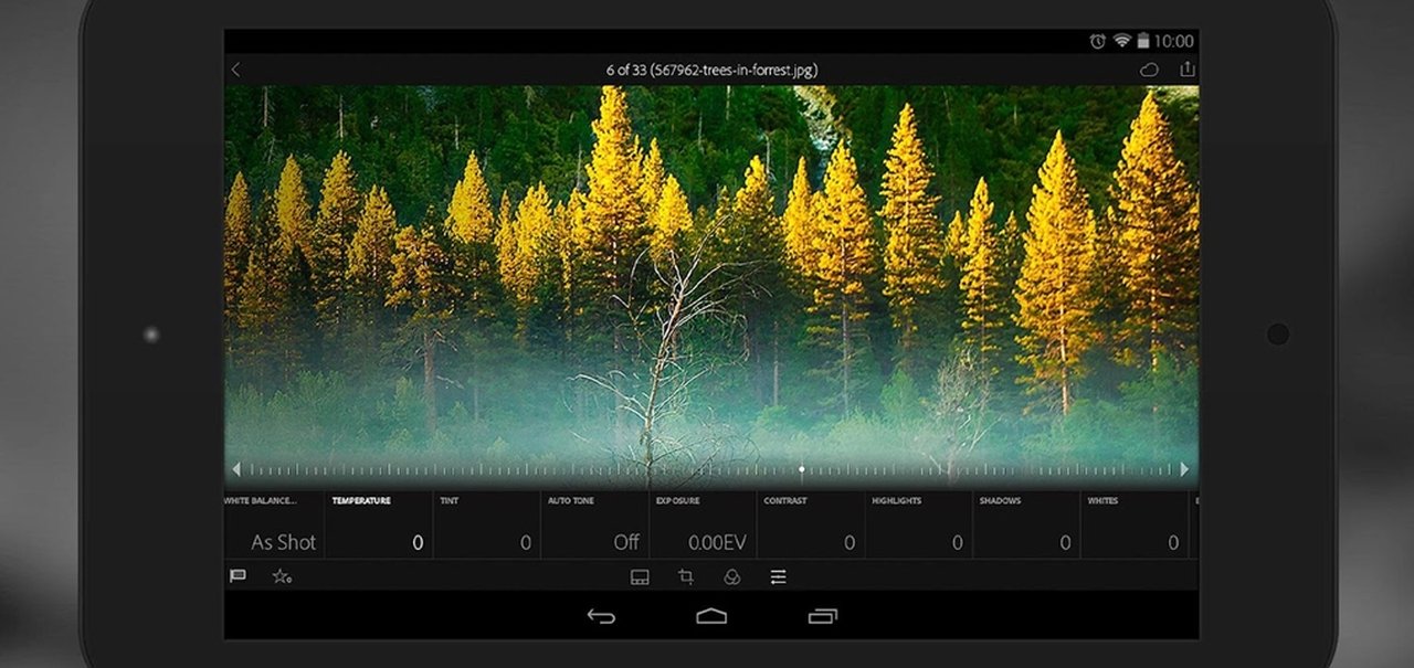 Atualizado! Lightroom para o Android agora permite captura de fotos em RAW