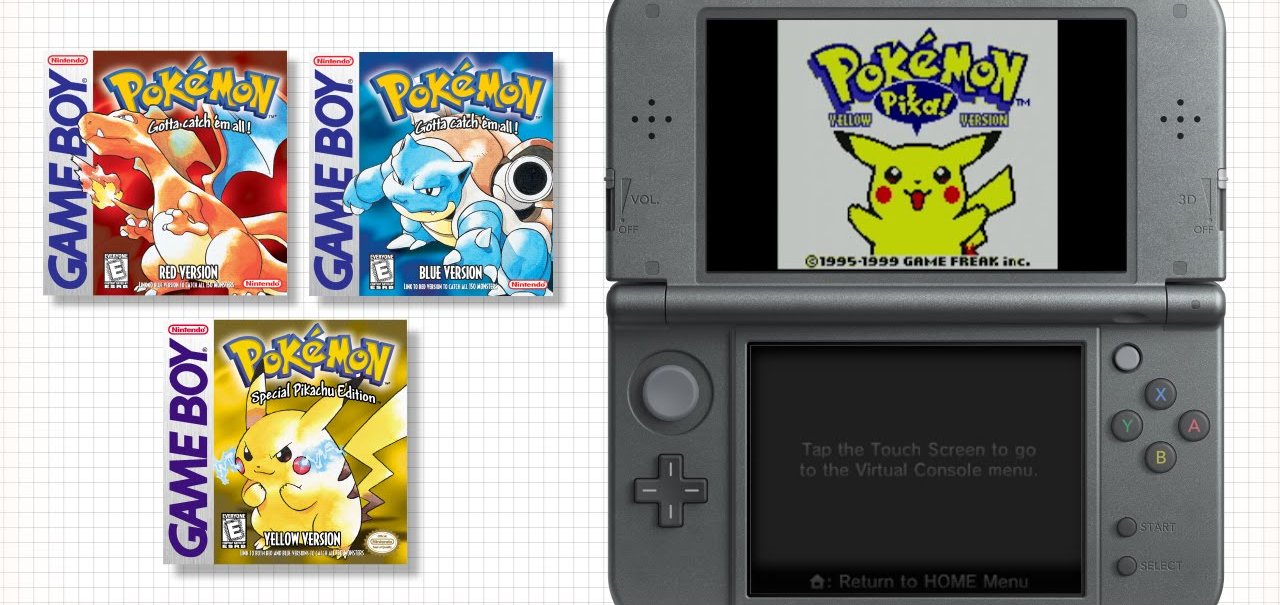 Relançamento de Pokémon Red, Blue e Yellow traz suporte ao Pokémon Bank