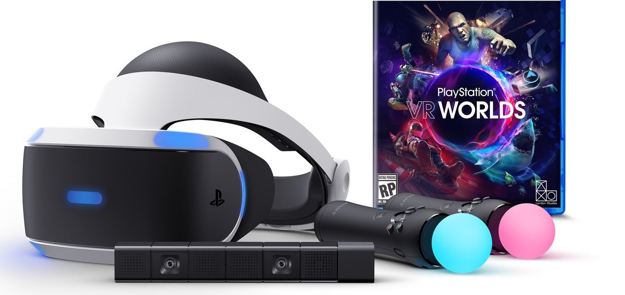 Pacote com PS VR, PS Camera e jogo em realidade virtual vai custar US$ 500