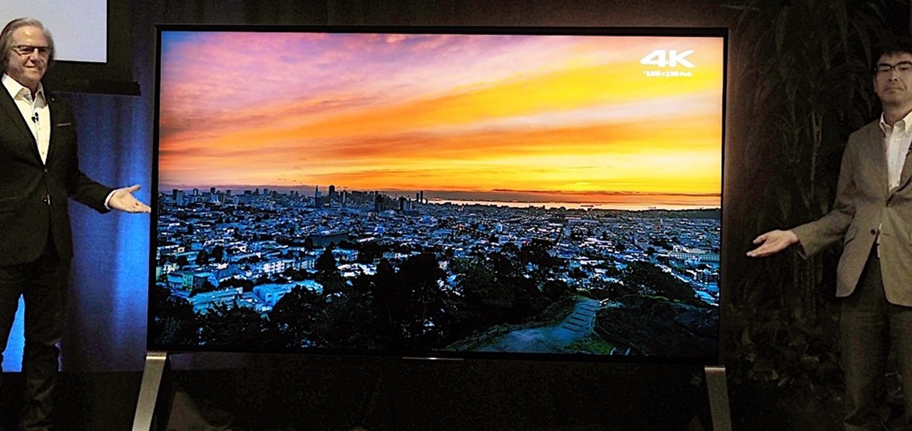 Nova série de TVs 4K HDR da Sony tem modelo de 100” e deve chegar ao Brasil