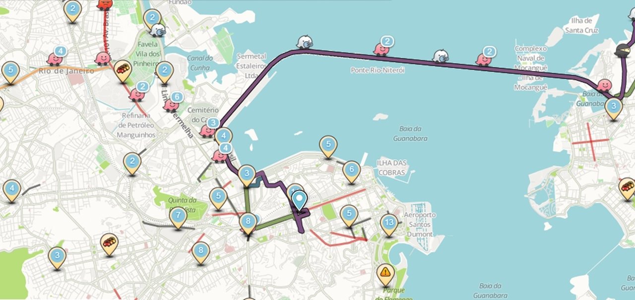 Nova função do Waze evita áreas com maior risco de crime no Rio