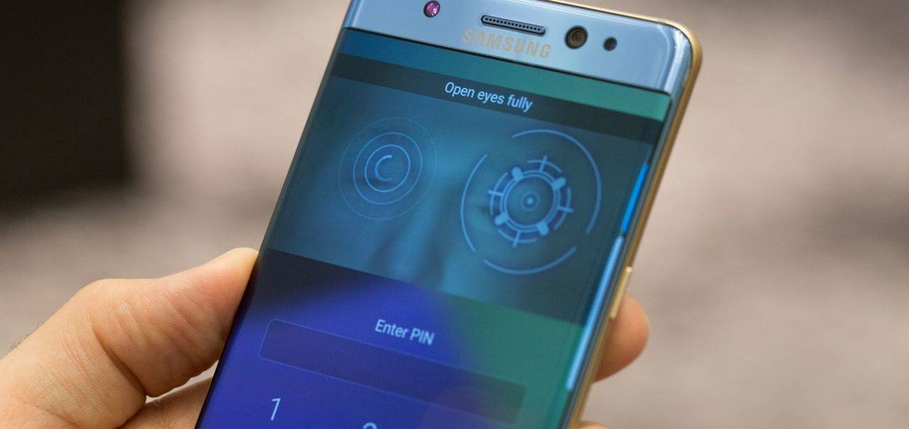 Leitor de íris do Galaxy Note 7 em breve funcionará com apps de bancos