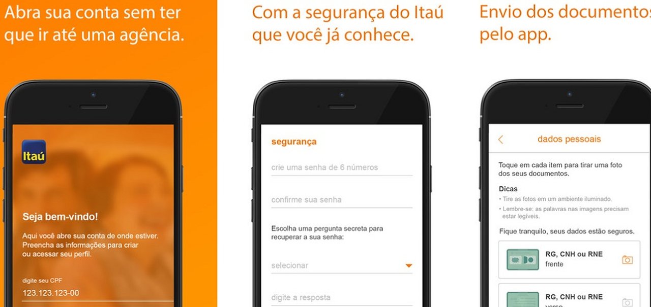 Itaú começa a aceitar a abertura de novas contas por celular