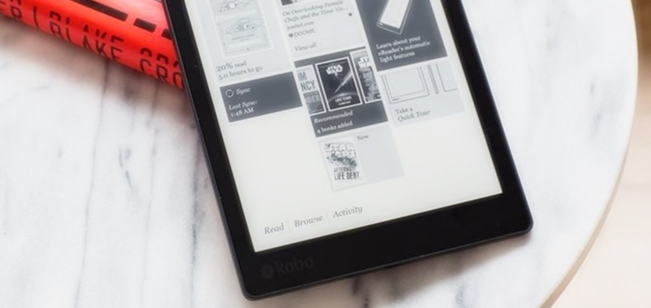 Novo eReader Kobo Aura One é grande, fino, leve e à prova-d'água