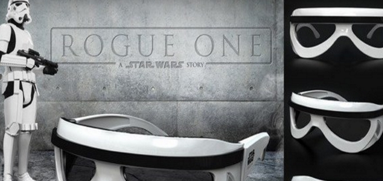 Rogue One terá óculos 3D colecionáveis com visual de Stormtrooper