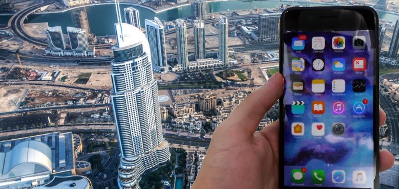 Aniquilado: iPhone 7 Plus é jogado do topo do edifício mais alto do mundo