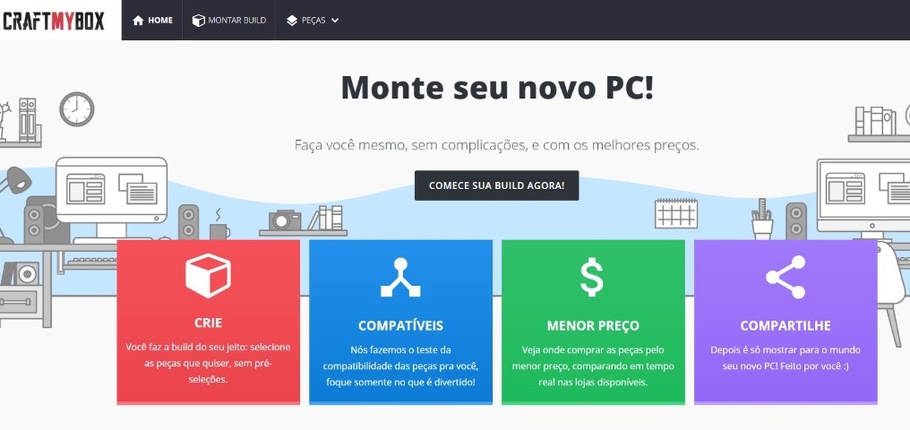 CraftMyBox: site ajuda você a montar o PC de seus sonhos