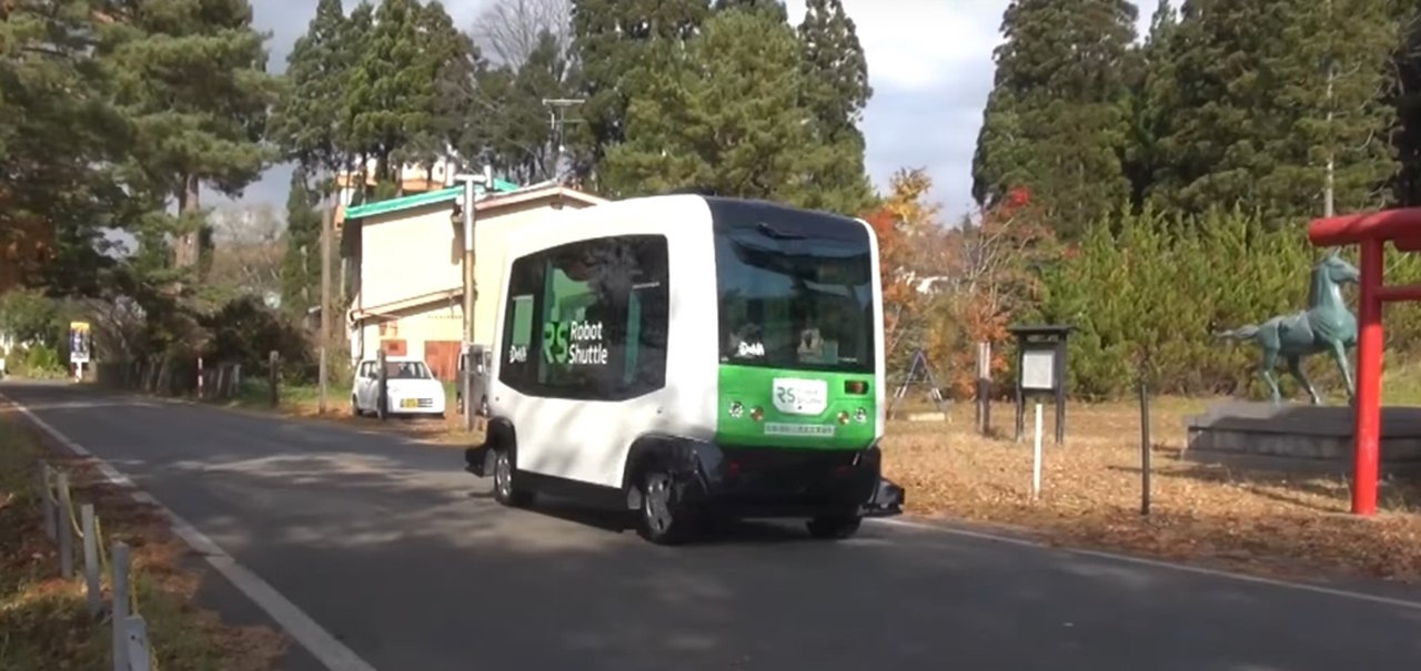 Veículo autônomo de transporte público já está em fase de testes no Japão