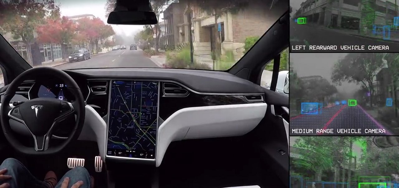 Vídeo incrível mostra como o sistema autônomo da Tesla enxerga a rua