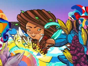 Grafiteiros usam o Windows Ink para criar um 'mural multinacional' de arte