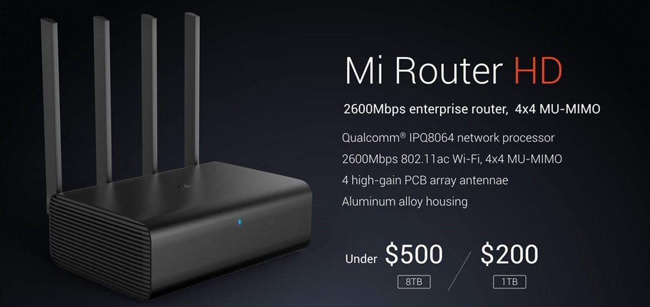 Novidade a caminho: Xiaomi anuncia Mi Router HD na CES 2017