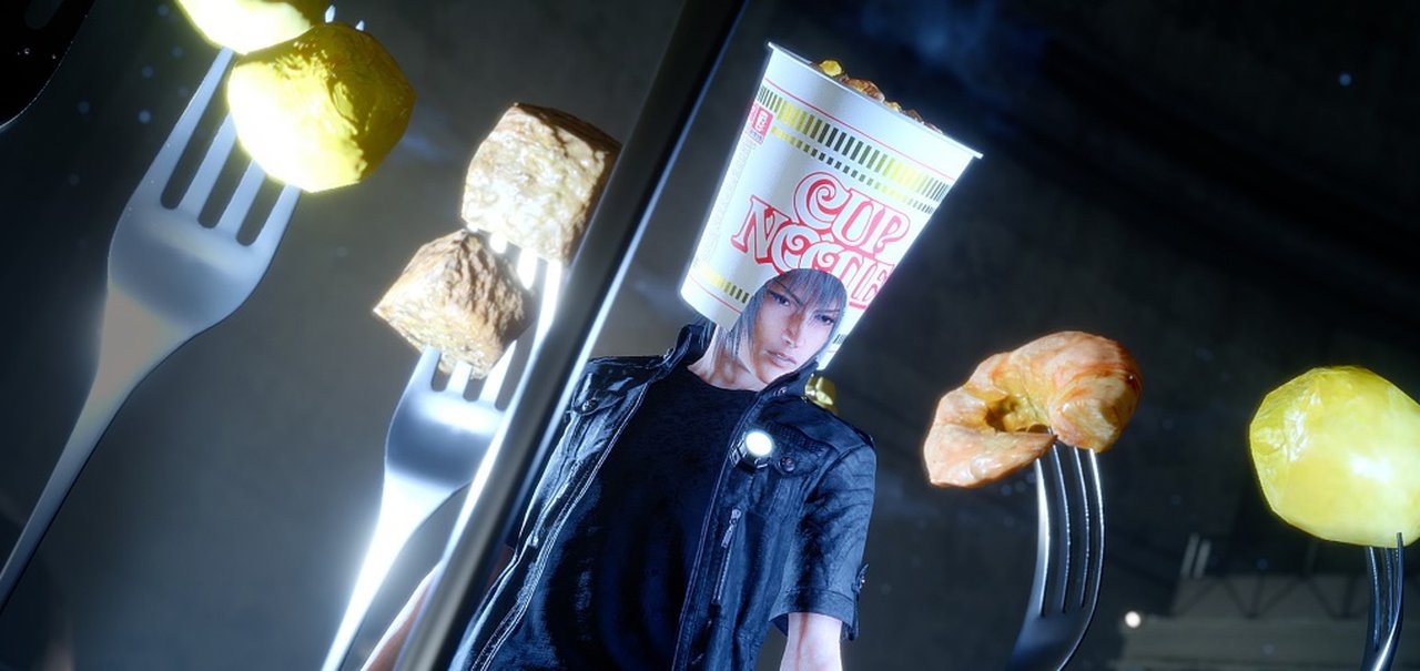 Não é piada: Noctis vai poder usar chapéu de Cup Noodles em FFXV