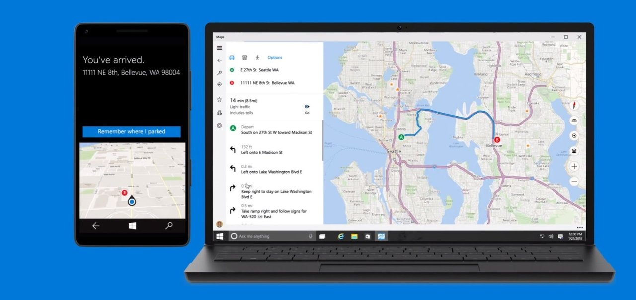 Windows 10 Creators Update traz Mapas com design atualizado e novos estilos