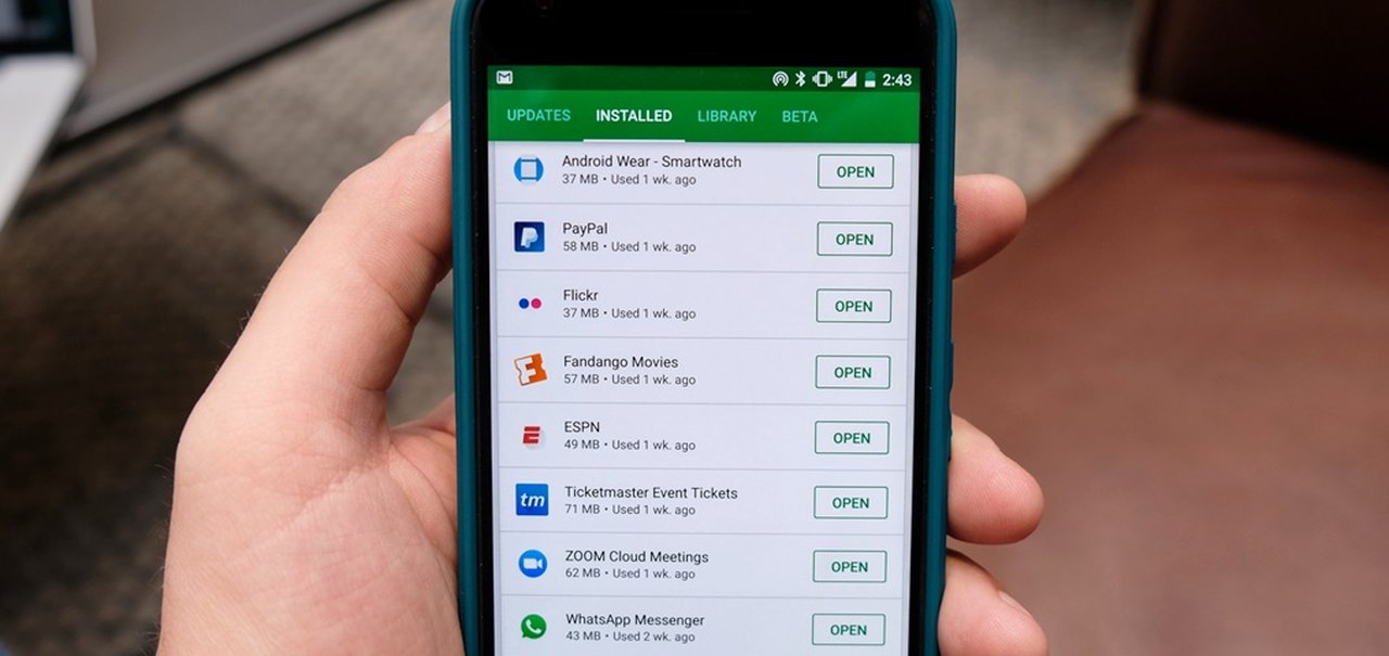 Google Play Store muda interface para filtrar apps pouco utilizados