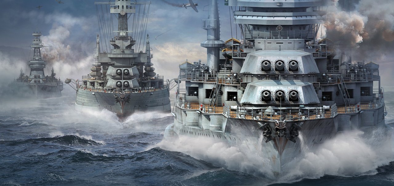 World of Warships traz dez navios de guerra franceses em nova atualização