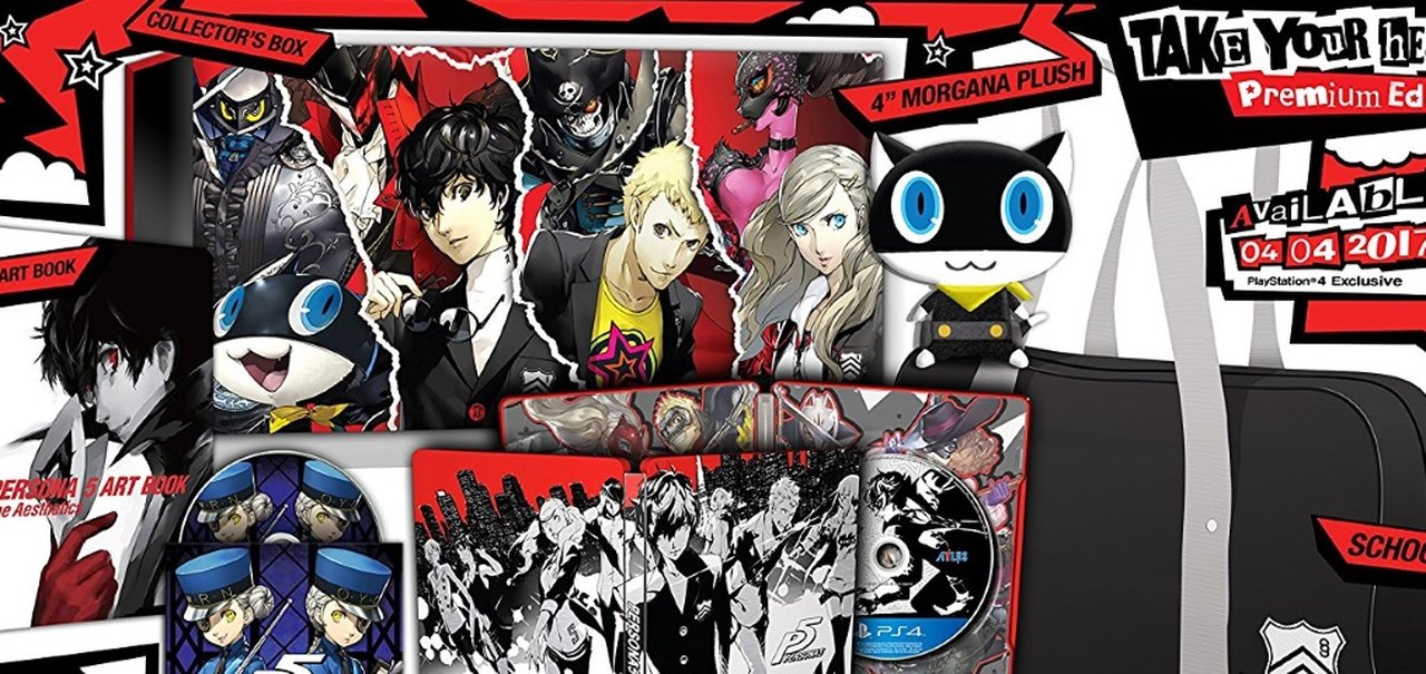 Veja nosso unboxing da edição Take Your Heart de Persona 5