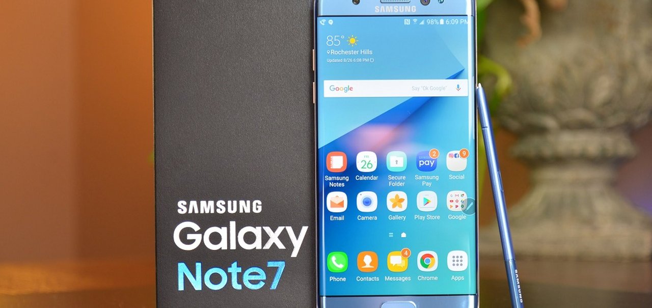 Samsung Galaxy Note 7R chegará ao mercado entre maio e junho