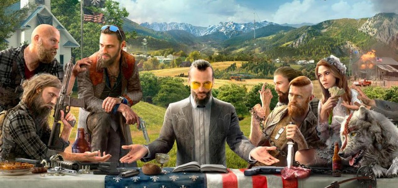 Primeira artwork de Far Cry 5 indica que game abordará fanatismo dos EUA