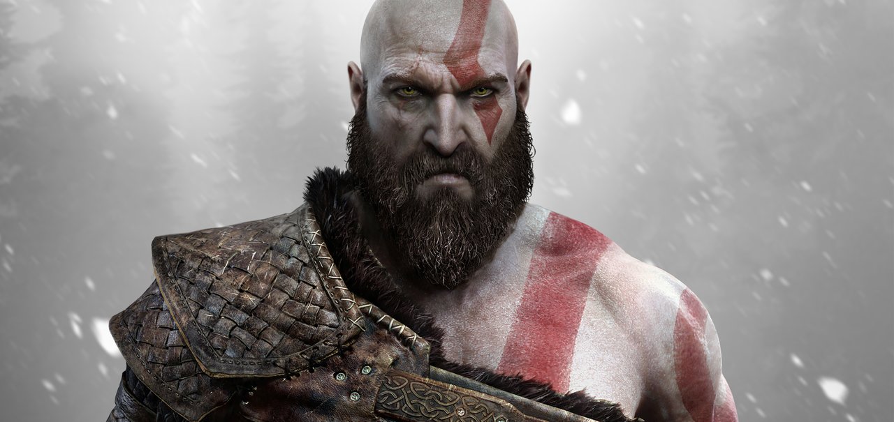 Há uma publicidade monstruosa de God of War sendo montada no local da E3