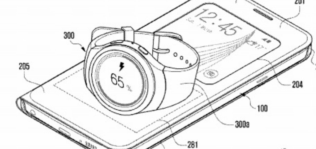 Patente da Samsung quer fazer smartphone carregar bateria de wearables