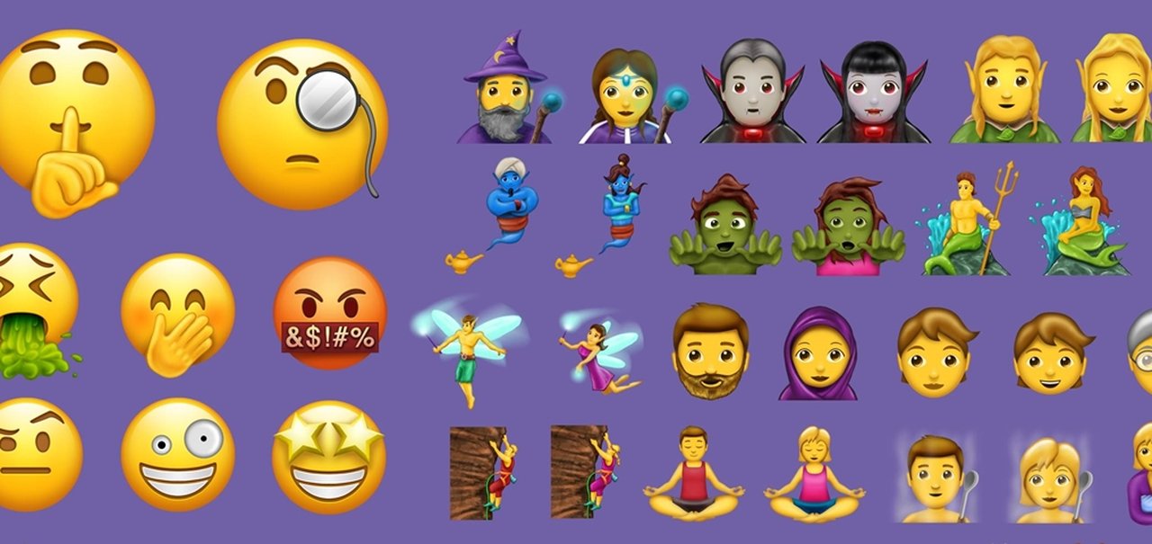 Nova versão do Unicode traz suporte para dezenas de novos emojis; confira