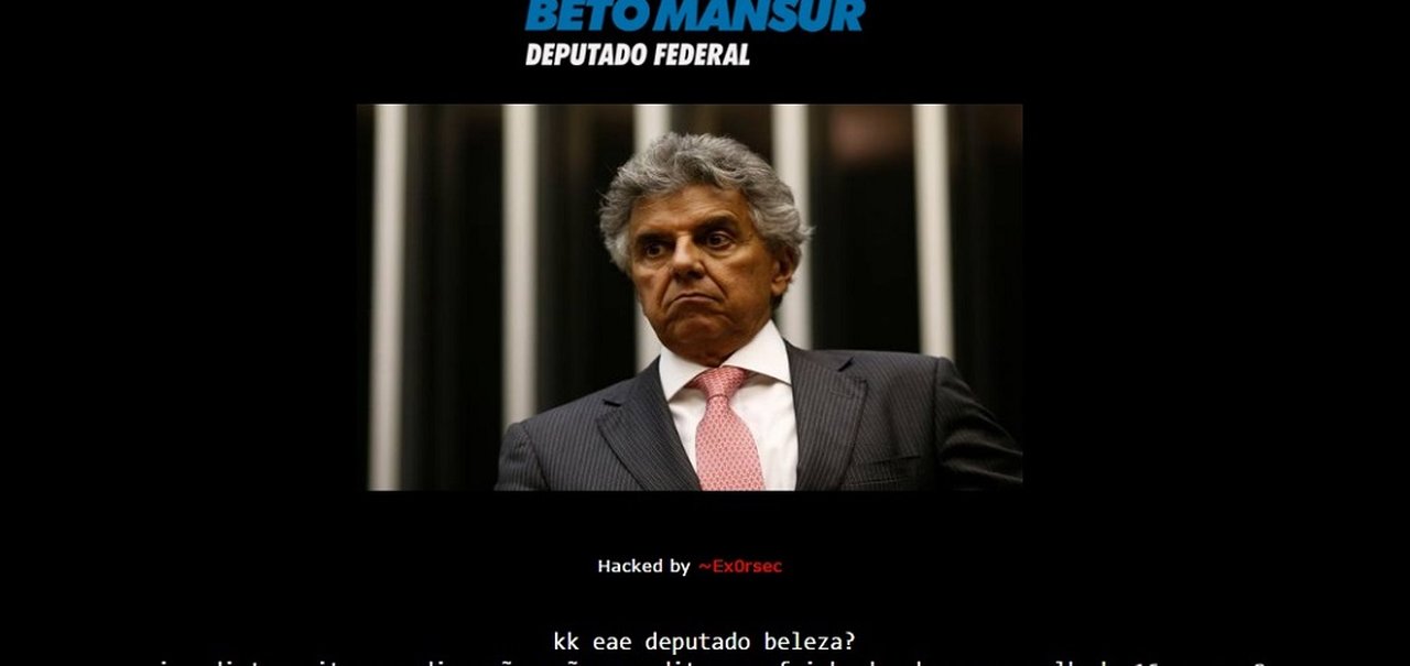 'Invadi por diversão', diz hacker que alterou site do deputado Beto Mansur