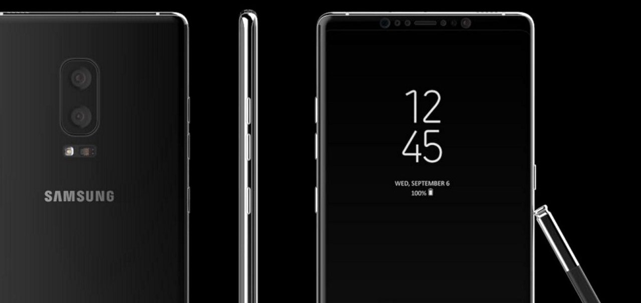 Possíveis fotos do Galaxy Note 8 mostram um celular 'retangular'