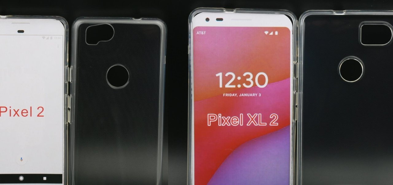 Cases vazadas podem nos mostrar mais do visual dos Google Pixel 2 e 2 XL