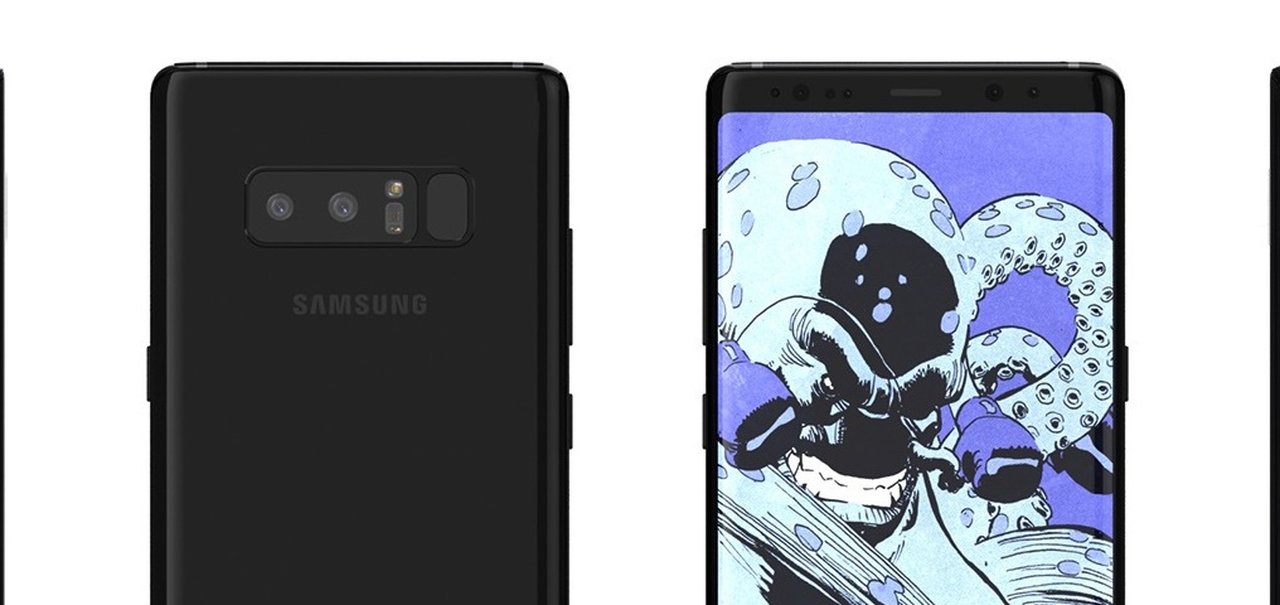 Novos renders preveem um visual incrível para o Galaxy Note 8