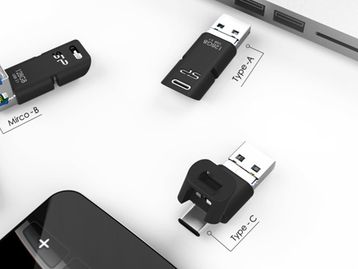 Pendrive estilo ‘canivete suíço’ tem conexões USB-A, USB-C e micro USB