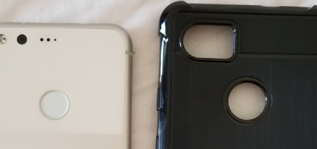 Case do Google Pixel XL 2 é muito, muito maior que o Galaxy S8