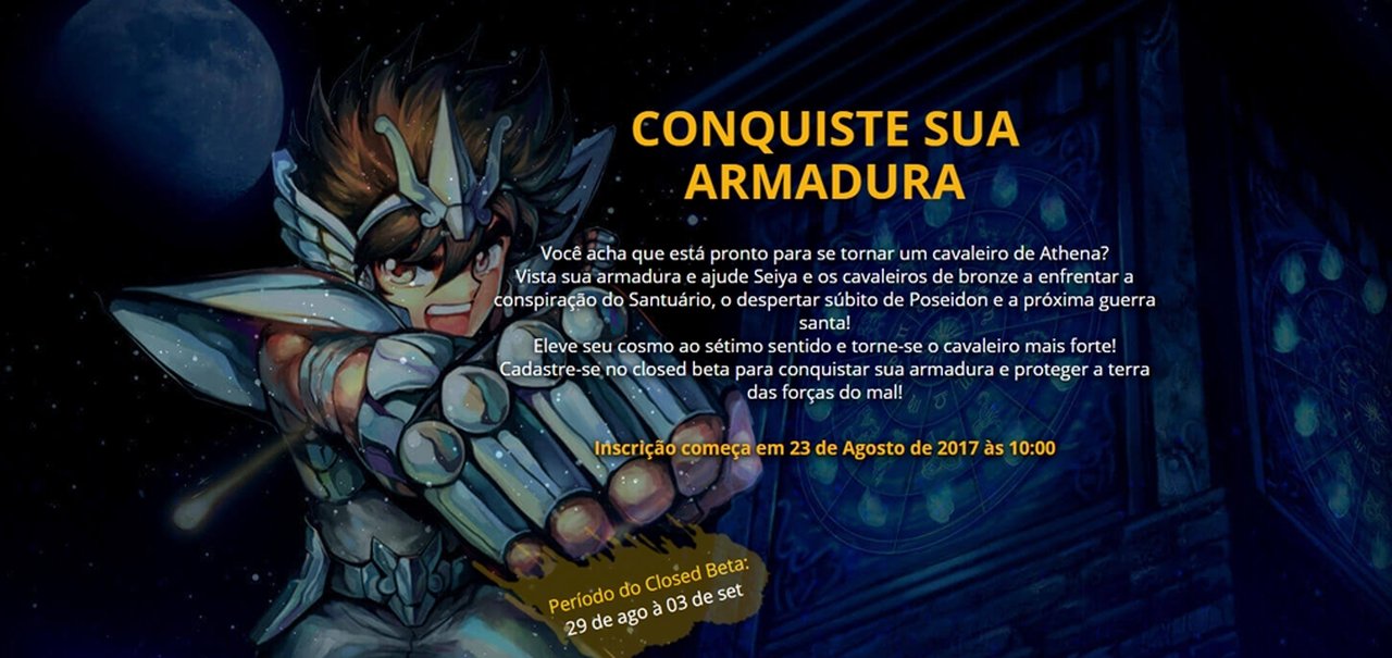 Saint Seiya Online, MMO de Cavaleiros, chegará ao Brasil em breve