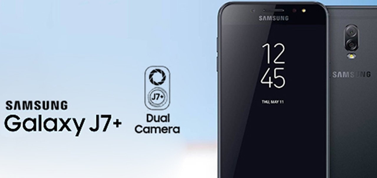 Samsung Galaxy J7+ vaza e mostra sua câmera dupla