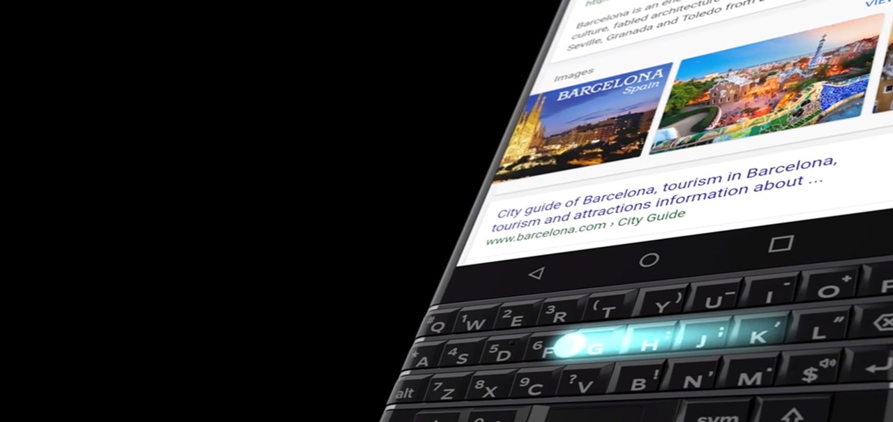 BlackBerry KEYone Black Edition mostra suas curvas em vídeo oficial