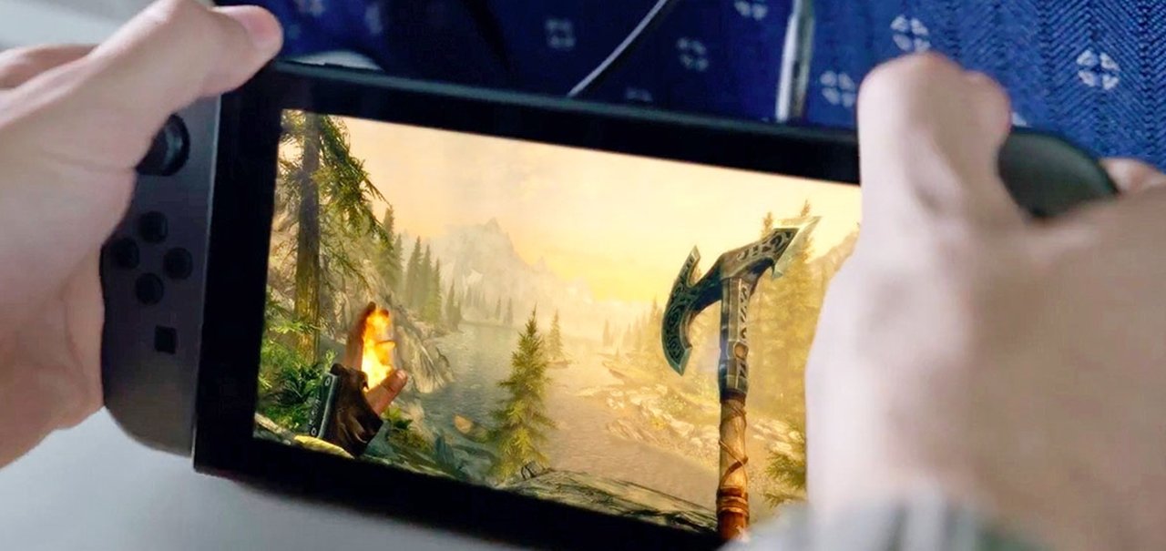 Novo gamplay de Skyrim para o Switch mostra boa adaptação ao mobile