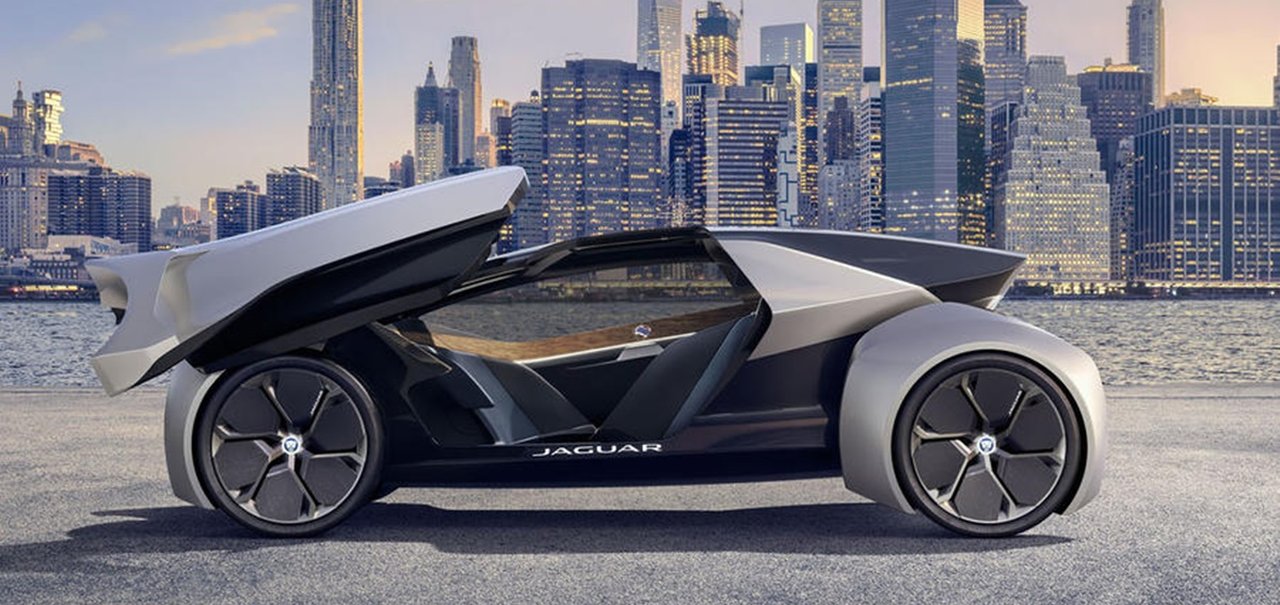 Jaguar revela o conceito futurista Future-Type com volante inteligente