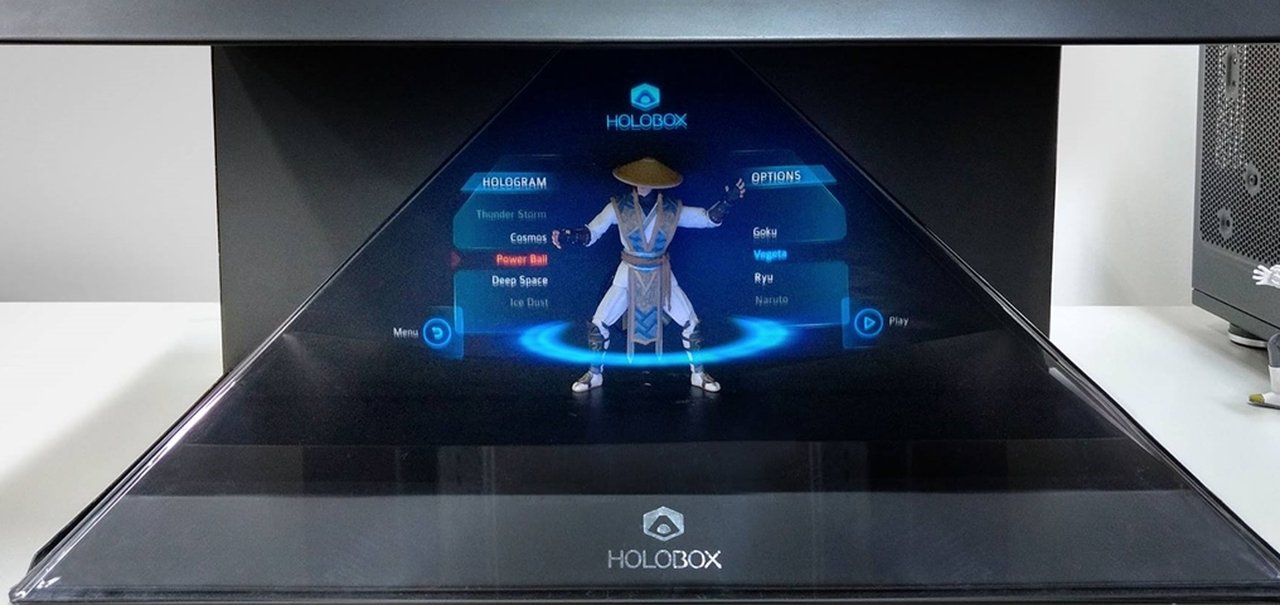 Goku na sua casa! Holobox esta disponível para financiamento no Kickstarter