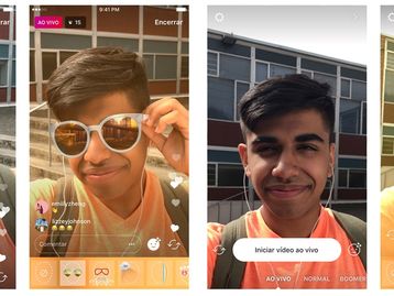 Filtros de máscaras do Instagram agora funcionam também em vídeos ao vivo