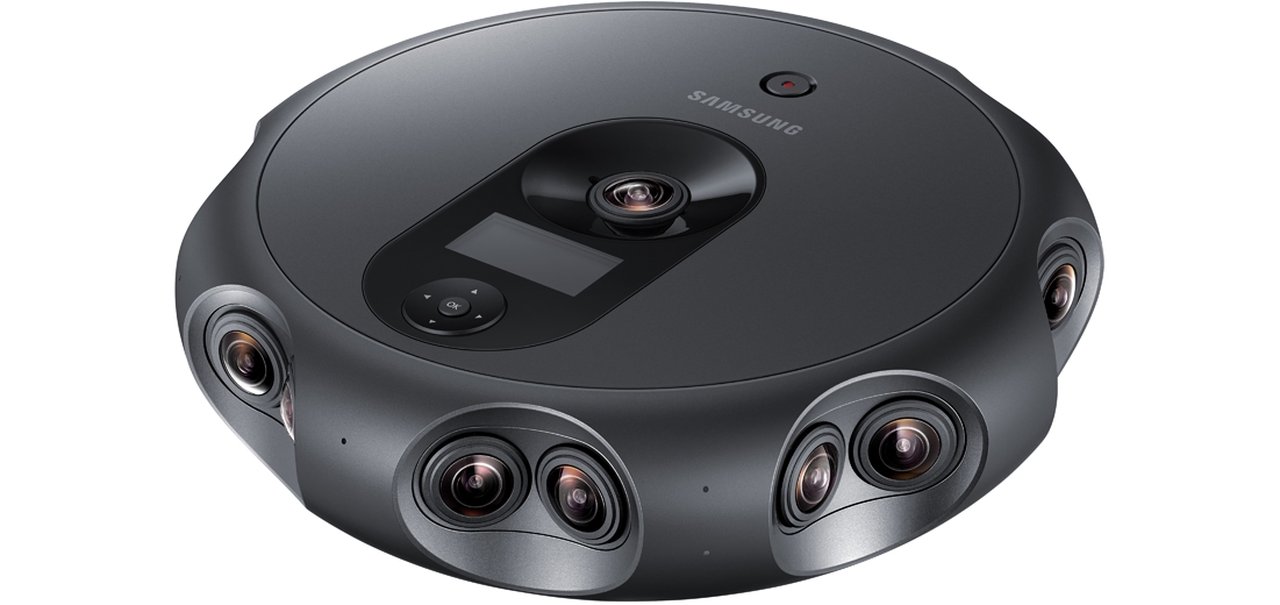 Samsung 360 Round é uma câmera 4K de 360° com 17 lentes