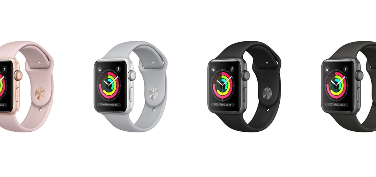 Apple Watch Series 3 já está à venda no Brasil por R$ 2,6 mil