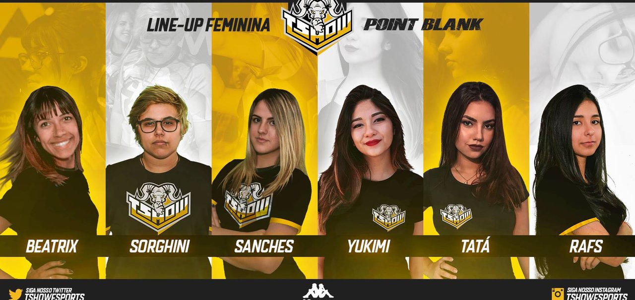 TSHOW eSports contrata line-up feminina de Point Blank