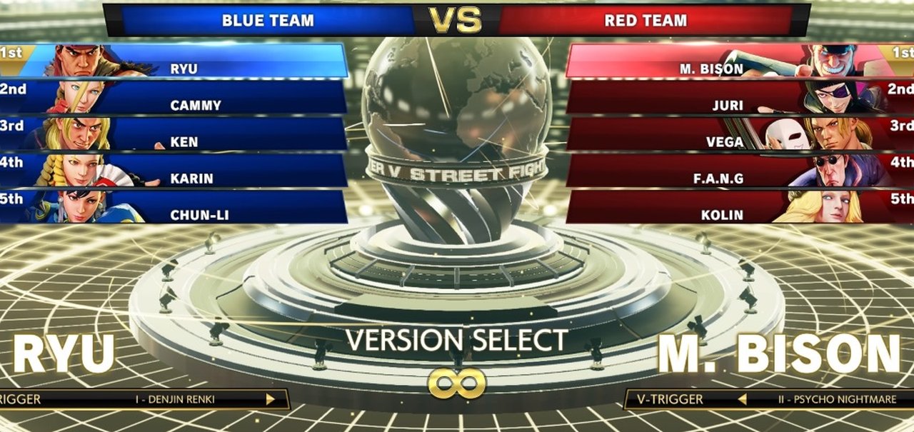 Capcom explica o modo Team Versus de Street Fighter V: Arcade Edition