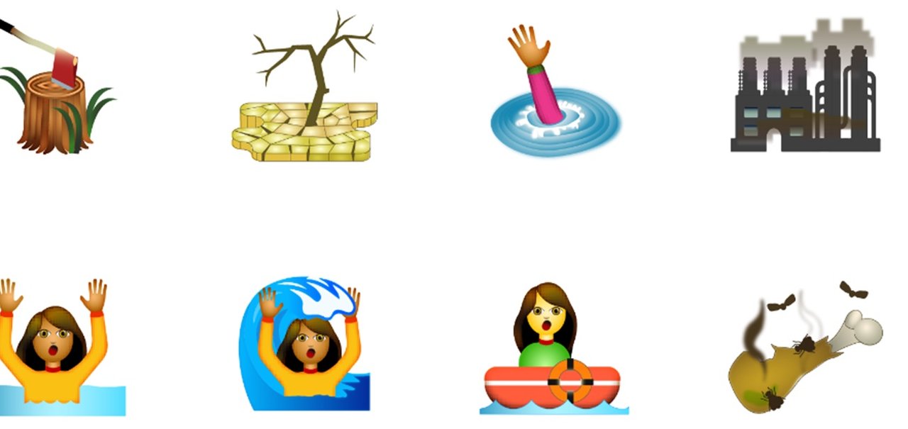 Artista lança pacote de emojis com tema do aquecimento global